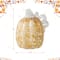 Glitzhome® Amber Dots Fall Pumpkin Glass Tabletop Accent